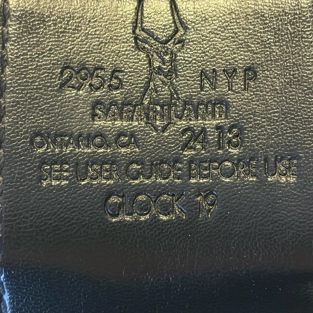 Premium Black Leather Phone Holster